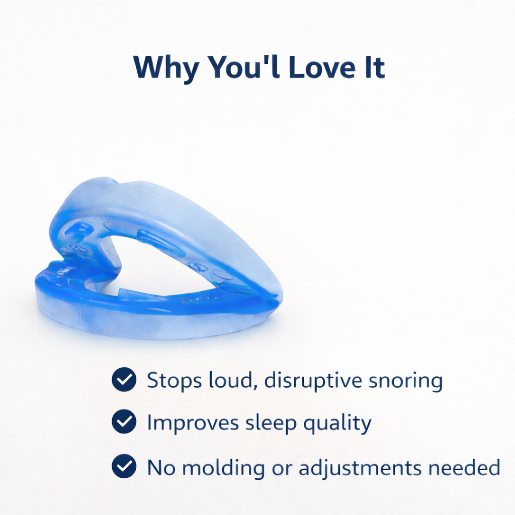 Experience quieter nights with the Silencare Sleep Support Mouthpiece